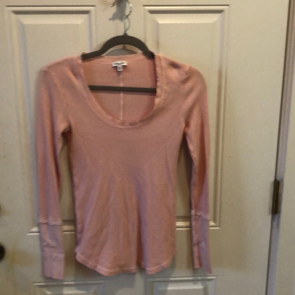 Splendid Thermal Shirt/Tunic in Dusty Rose